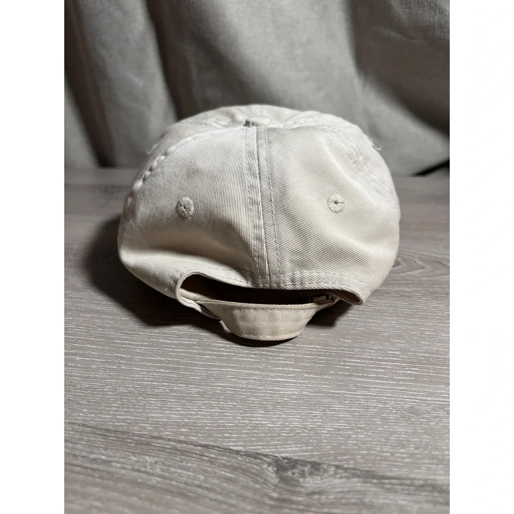 Born to Fish Forced to Work Bass Fishing Hat Embroidered Off White Dad Cap